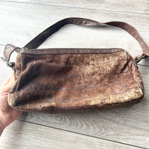 The Trend Italian Leather Animal Skin Mini Duffel Bag - Picture 2 of 16